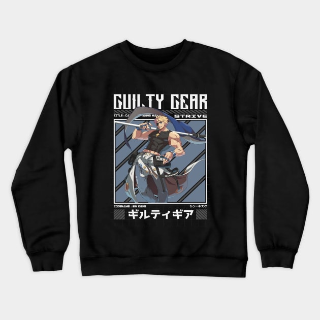 Sin Kiske - Guilty Gear Strive Crewneck Sweatshirt by Arestration